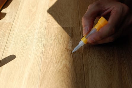 アンドウッド andwood 目割れ 補修方法 無垢 フローリング 接着剤使用