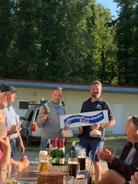 Carlo Schütte & Stefan Vormbaum, H-Jollen Sieger