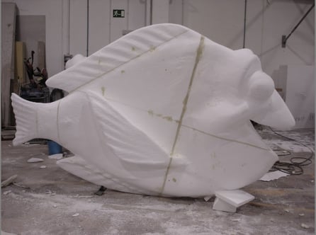 Pez Cómic, para Carroza, 330 cm de largo