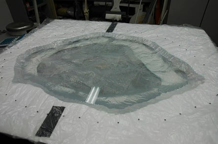 Fabricación de un "pozo" de hielo