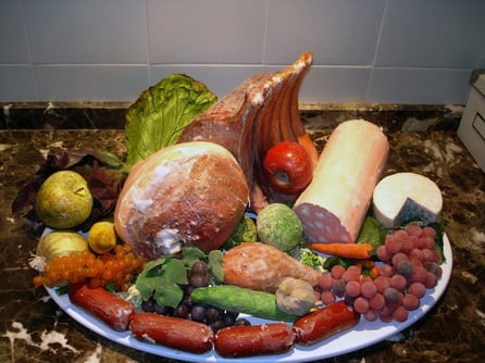 Bandeja Comilona, atrezzo para el Teatro de la Abadía