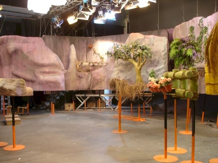 Escenografía para serie infantil TV de muppets (Real Pets)