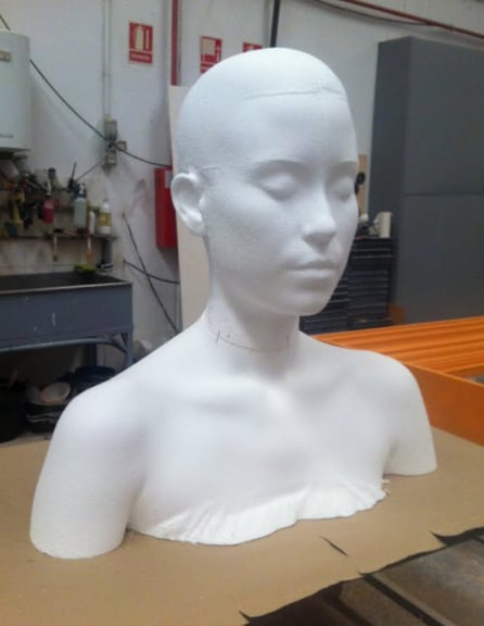 Busto para fundición