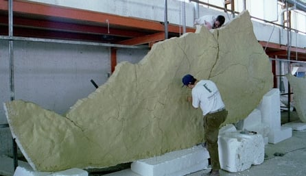 Réplica de ALTAMIRA , fabricación de secciones