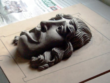 Modelado en plastilina, personaje de teatro romano