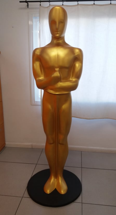 fiberglass Oscar Hollywood tamaño natural