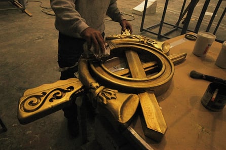 Corpóreo de un Emblema Militar, para rodaje cine.