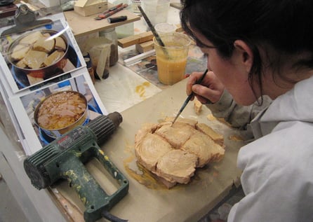 Ficticio de Carne de Atún, proceso en taller
