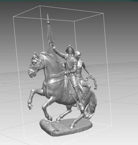Modelo para Monumento (Conquistador y Princesa India)
