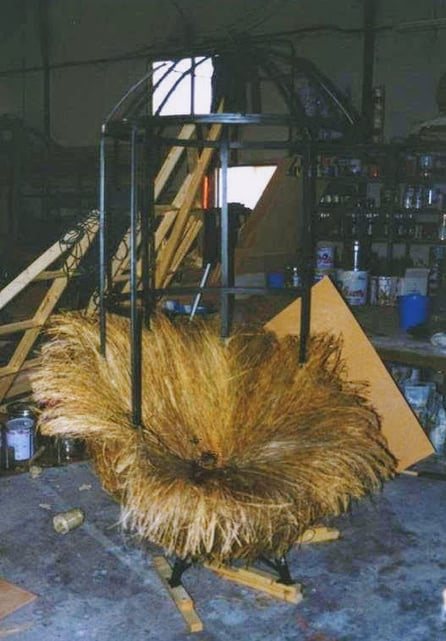 Jaula Colgante (nido) para escenario, teatro. Para Centro Dramático Nacional (Pelo de Tormenta).