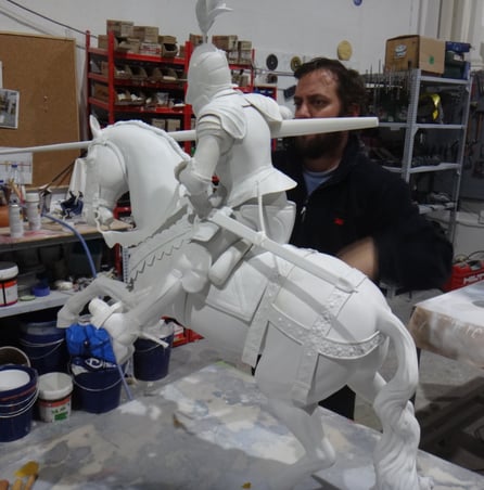 Caballero Inglés a caballo,  para el Museo de la Maestranza de Ronda