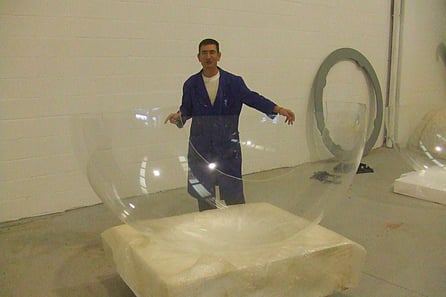 grandes esferas de metacrilato