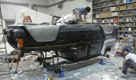 Trabajando los bajos que ahora son el techo