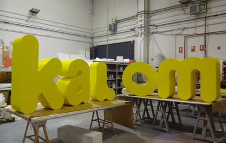 Logo - Letras corpóreas para evento