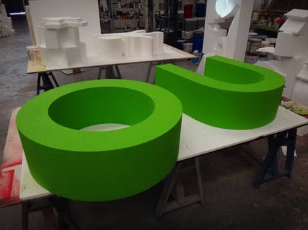 Letras preparadas para césped, Eventos