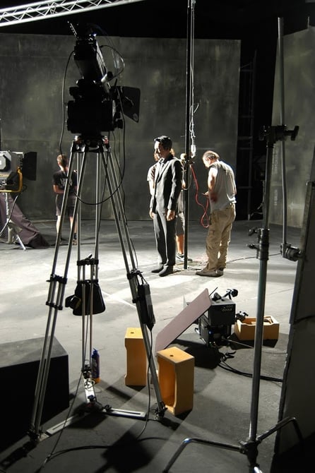 Rodaje Explosion Hombre Hi Speed Camara