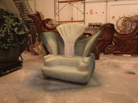 Carra Trono para teatro musical "La sirenita"