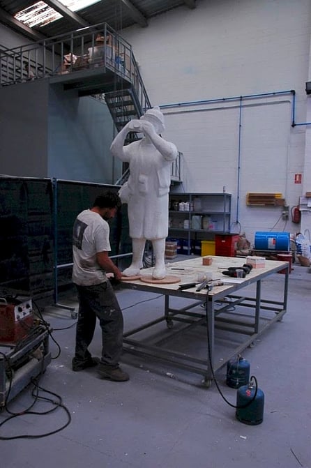 Escultura de Turista