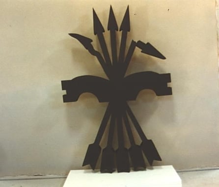 Símbolo Corpóreo Yugo y las Flechas, atrezzo especial para fotógrafo