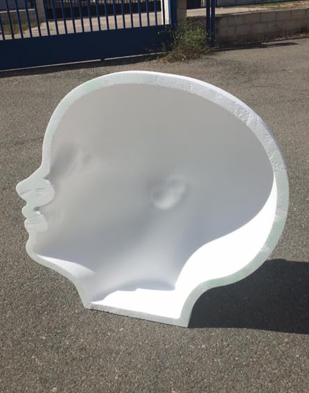 Media Cabeza, ahuecada