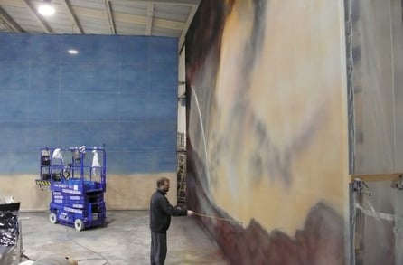 Gobeín Tul Escenográfico, pintado a mano.