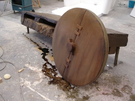 Carreta, para escenografía de teatro.