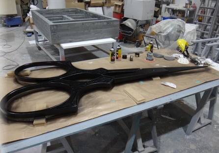 Tijera de Costura Gigante, para stand ferial