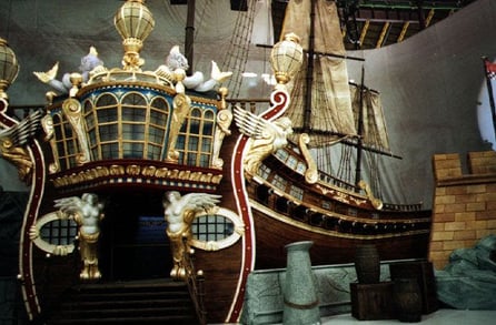 Galeón, como decorado de una Gala de Televisión. Palau Sant Jordi