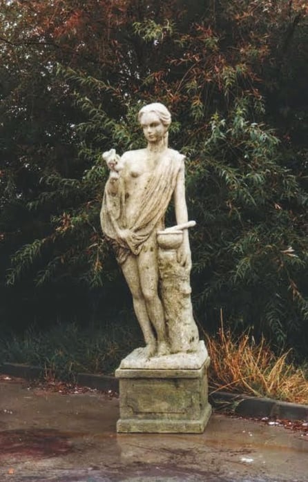 Estatua de jardín Tallada en poliespan, para decorado cine
