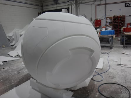 Mecanizado Gigante > Bola con diseño en relieve especial. diametro 200 cm