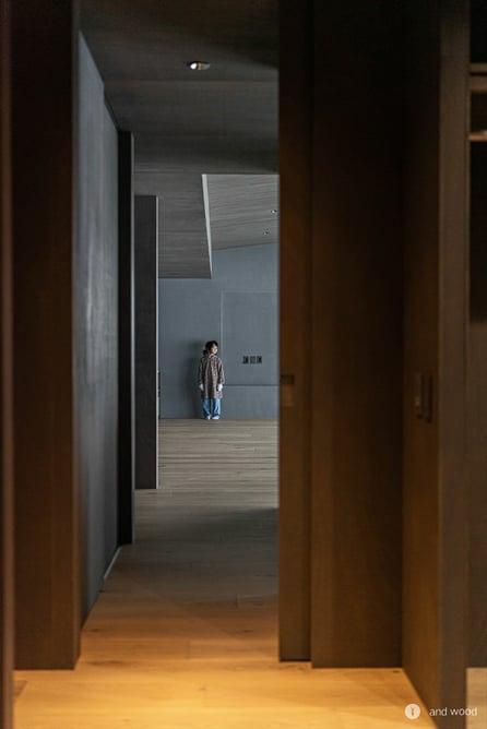 オーク ドライハードペイント　フローリング グレー  床材  平屋 新築 施工例 アンドウッド andwood 12