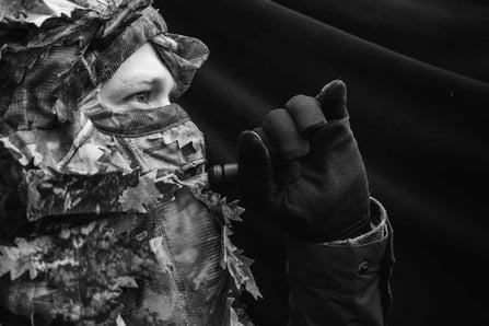 Tarnschirm für die Lockjagd