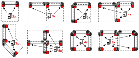 Befestigung fur Tisch-Trennwand