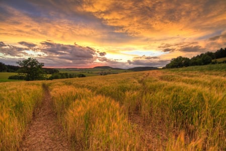 Abendrot bei Plesten (c) Hubert Kluger