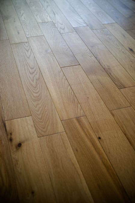 オーク 90幅 乱尺 プライウッド フローリング アンドウッド andwood 斜め