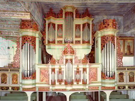 Der Prospekt der Wilde-Schnitger Orgel