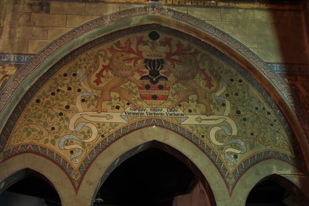 Bogen über der Patronatsloge auf der Nordseite