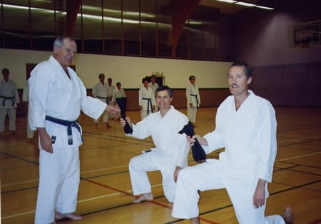 Décembre 2003 - Ceintures noires Eric et Gilbert