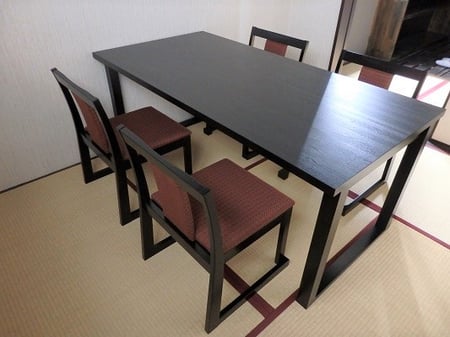 栃木県　業務用家具　施設用家具　納品事例　和食処　