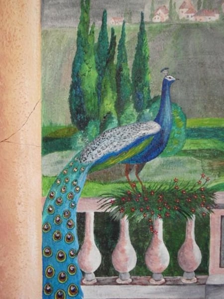 Teil eines Wandbildes