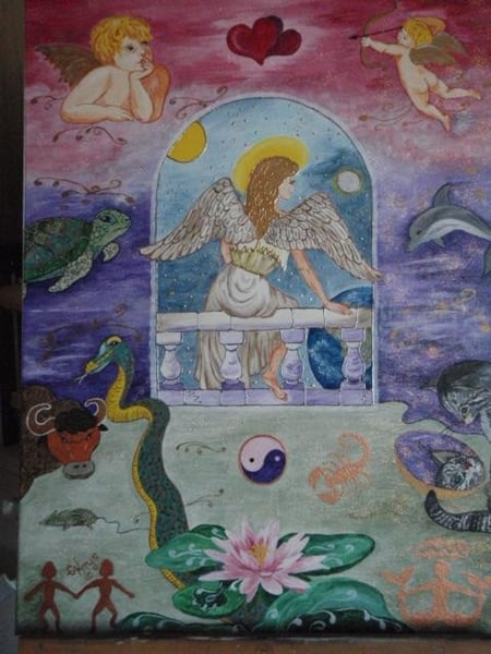 Acryl auf Leinwand 1 Meter x 70 cm