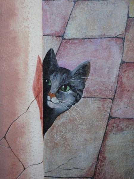 Teil eines Wandbildes