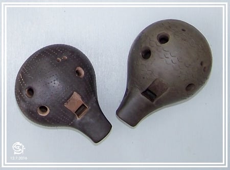 Keramikwerkstatt "Ton und Töne" Musikinstrumente aus Ton, Okarinas,