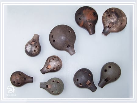 Keramikwerkstatt "Ton und Töne" Musikinstrumente aus Ton, Okarinas,