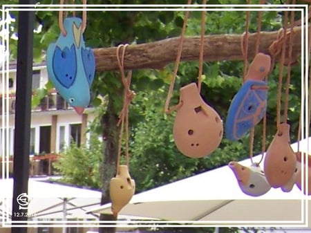 Keramikwerkstatt "Ton und Töne" Musikinstrumente aus Ton, Okarinas,