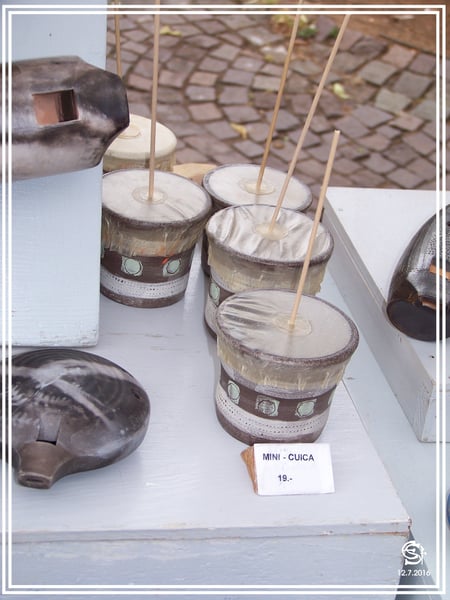 Keramikwerkstatt "Ton und Töne" Musikinstrumente aus Ton, Cuica