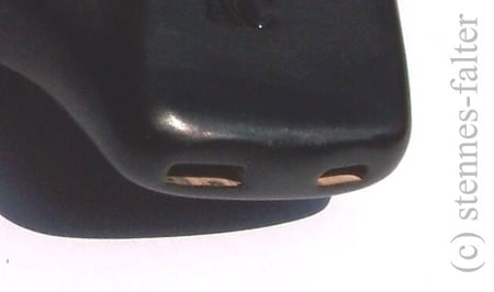 Mundstück der Double-Ocarina (Hersteller: Stein)