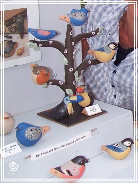 Keramikwerkstatt "Ton und Töne" Musikinstrumente aus Ton, Okarinas,