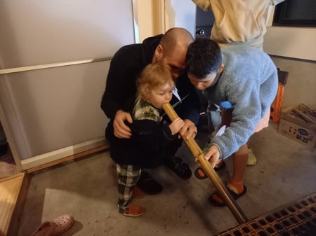 キュートなベイビーも負けじとフーフー