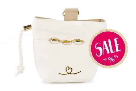 Bellovie Futterbeutel Leckerliebeutel Luxus Muscheln gold